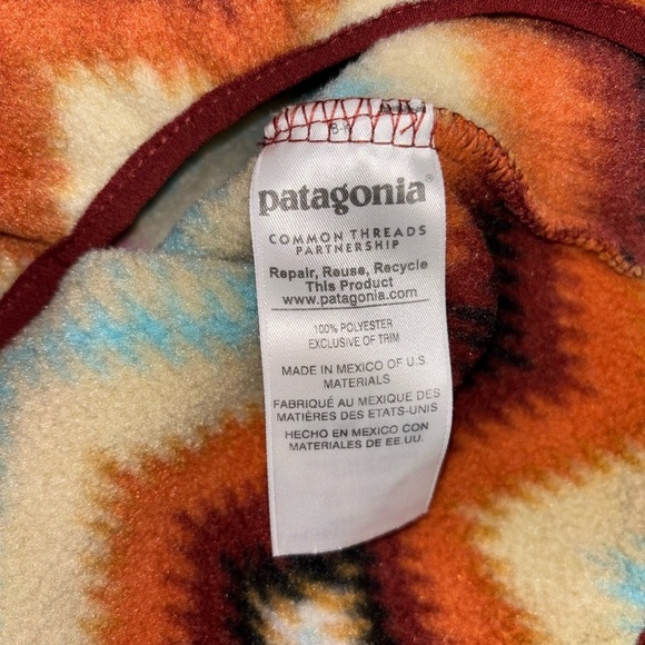Patagonia Synchilla Snap-T Timber Twist Aztec Lightweight Outdoor Fleece Women S - Picture 8 of 13